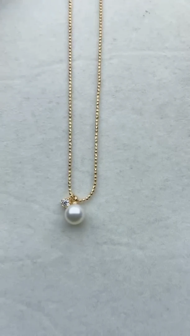 【闪购商品】海水珍珠套链银S925镶嵌D74