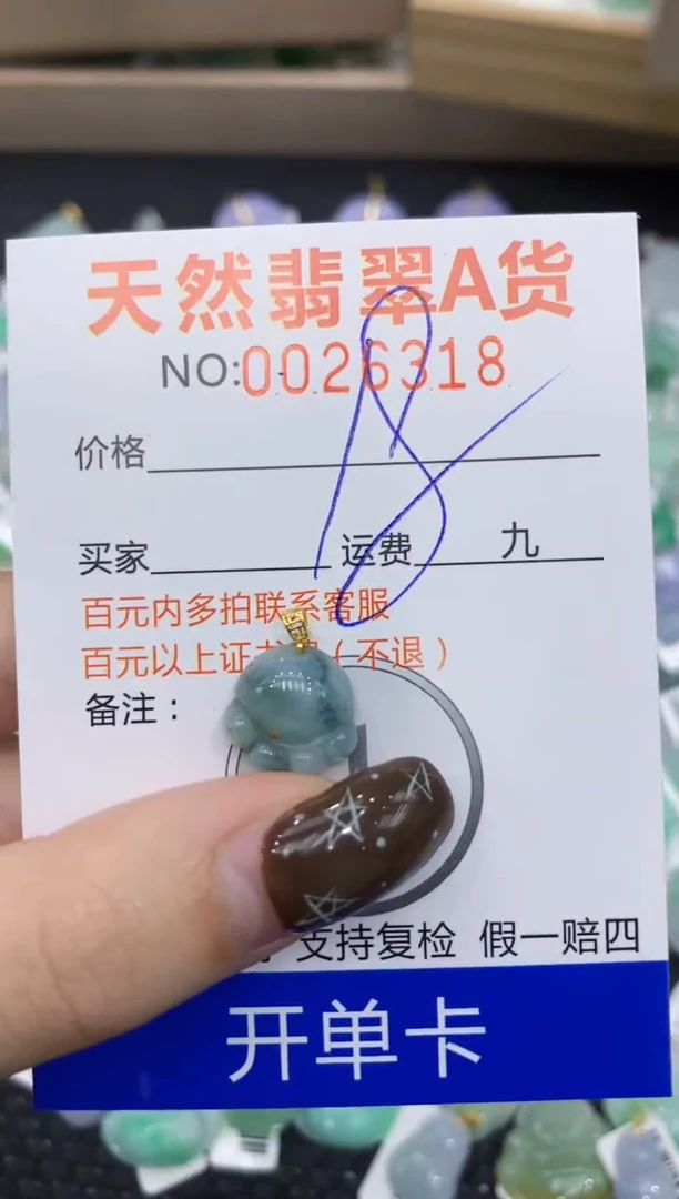 【闪购商品】翡翠颈饰18K金镶嵌1111111111