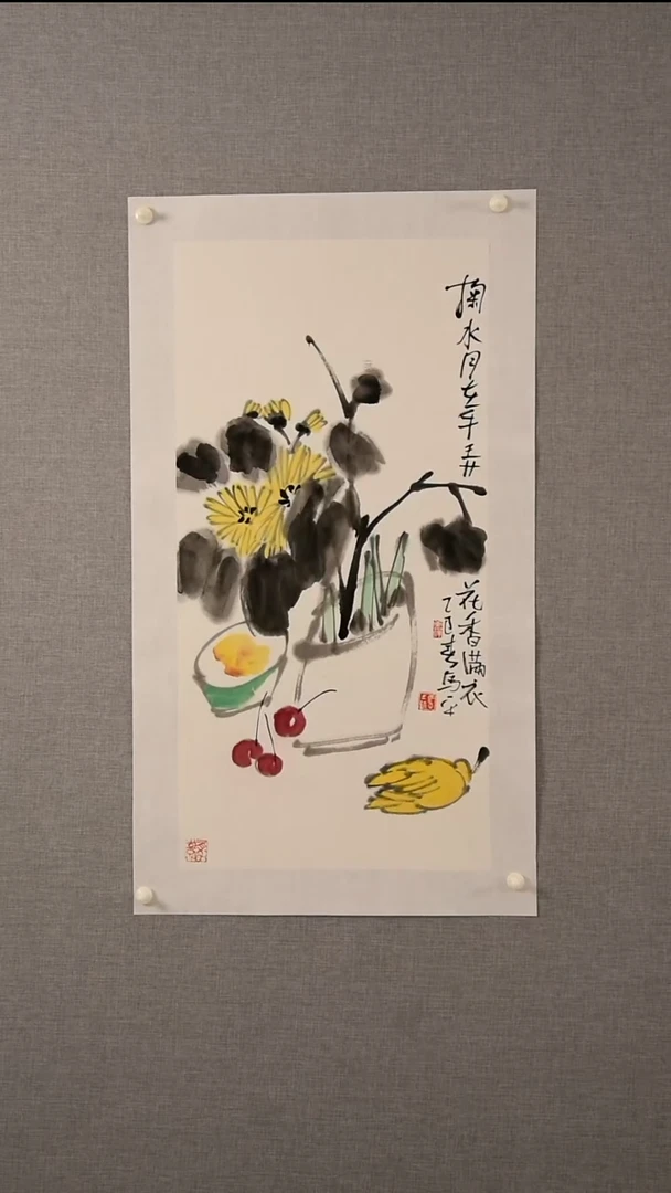 国画马老师-花鸟-2平尺-01