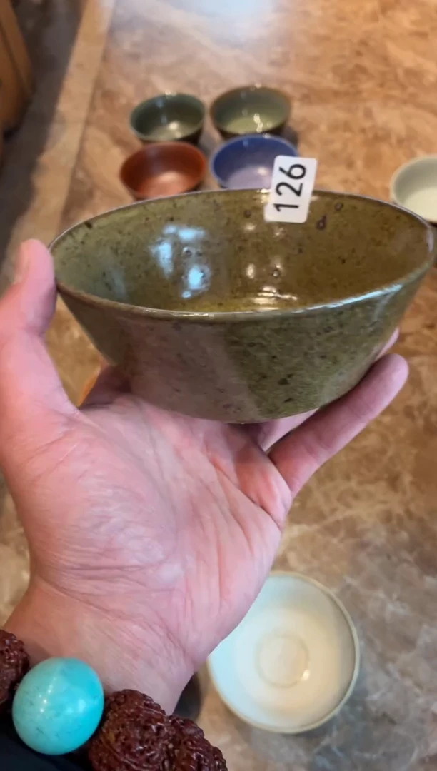 瓷片你***点126鹧鸪斑马蹄碗1个