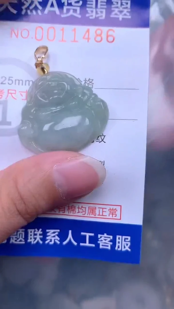 翡翠未镶嵌吊坠(不含链)1