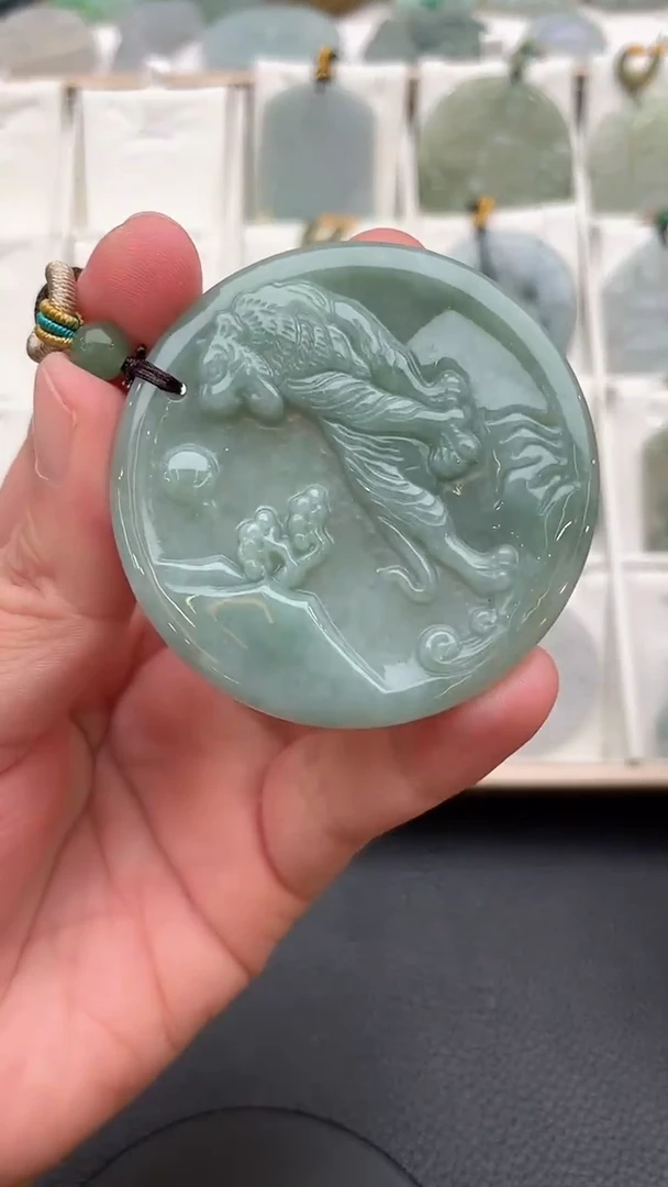 颈饰未镶嵌翡翠天然缅甸翡翠A货284