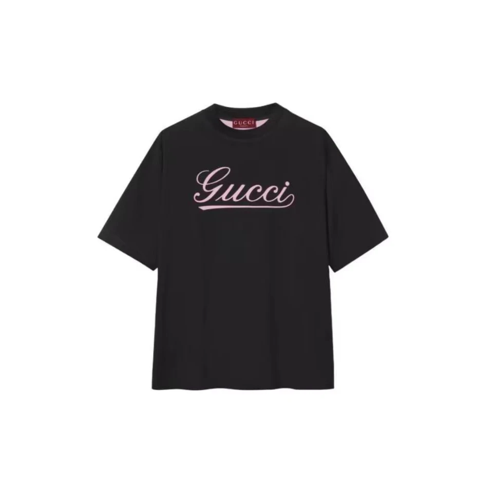 未使用 GUCCI/古驰 经典手绘字母LOGO印花短袖T恤