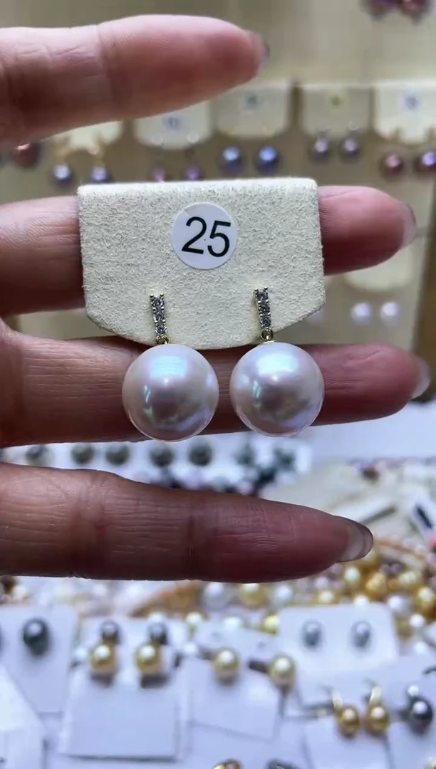 【闪购商品】淡水珍珠耳饰银S925镶嵌2