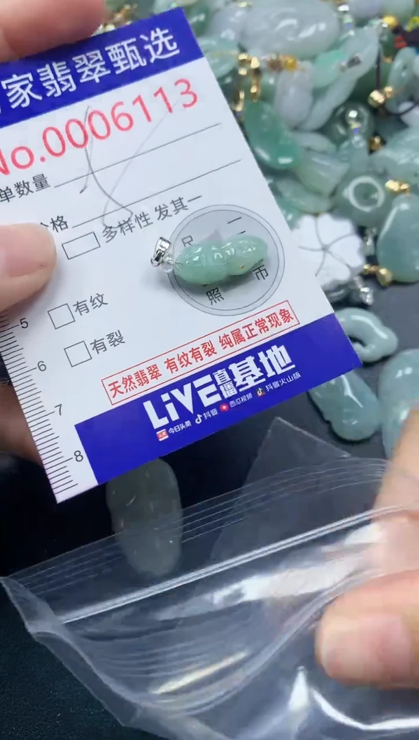 吊坠(不含链)未镶嵌翡翠6113