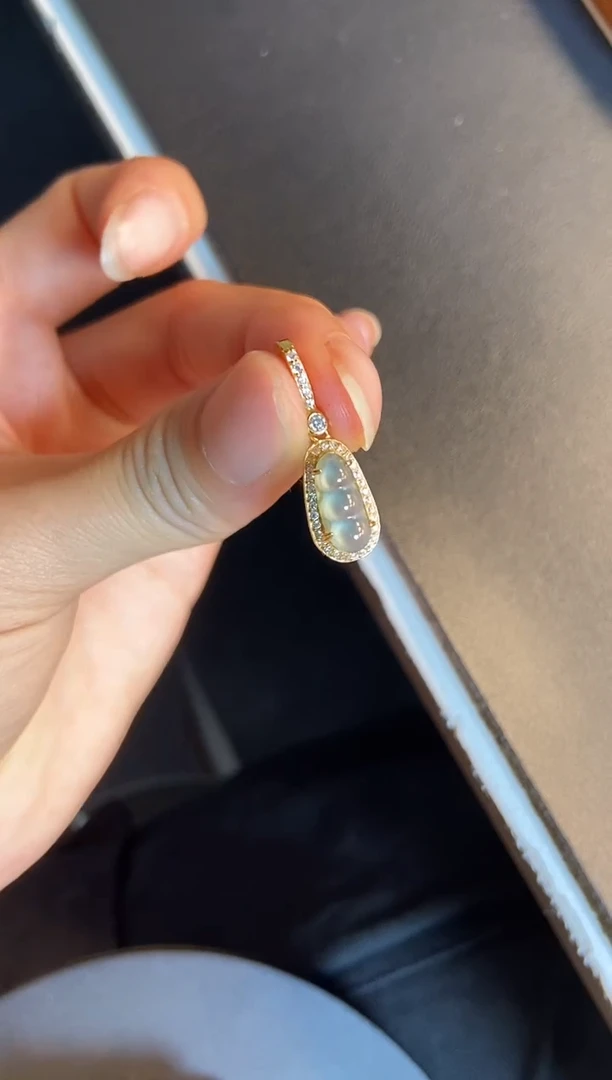 吊坠(不含链)银S925镶嵌翡翠1