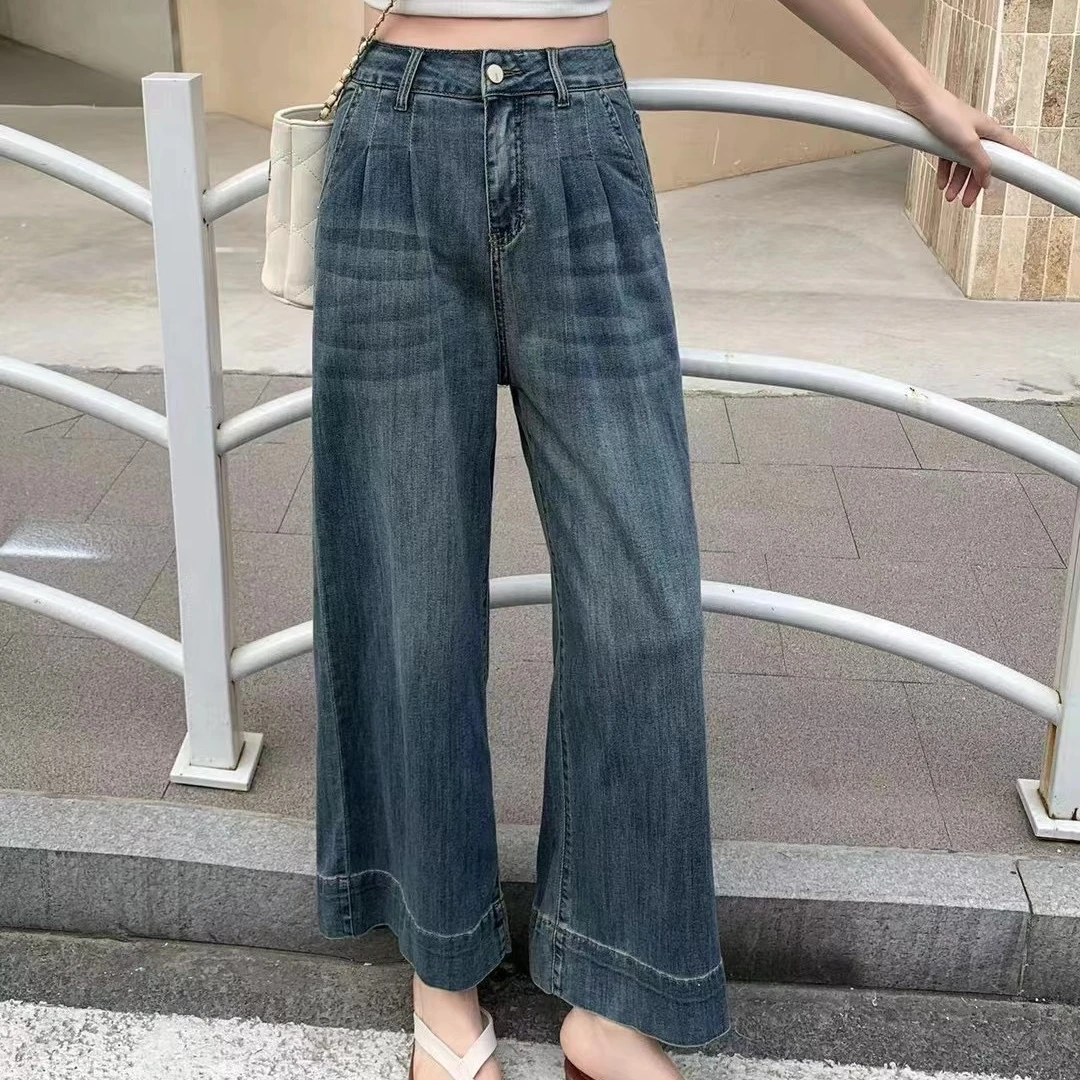 8809夏季薄款时尚休闲百搭宽松女阔腿裤