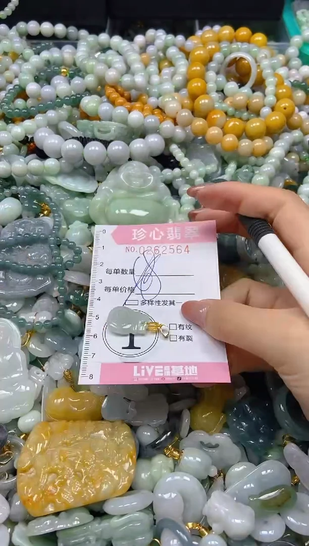 翡翠未镶嵌颈饰闪购0262564