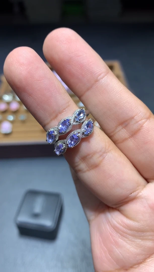 坦桑石戒指未镶嵌P56