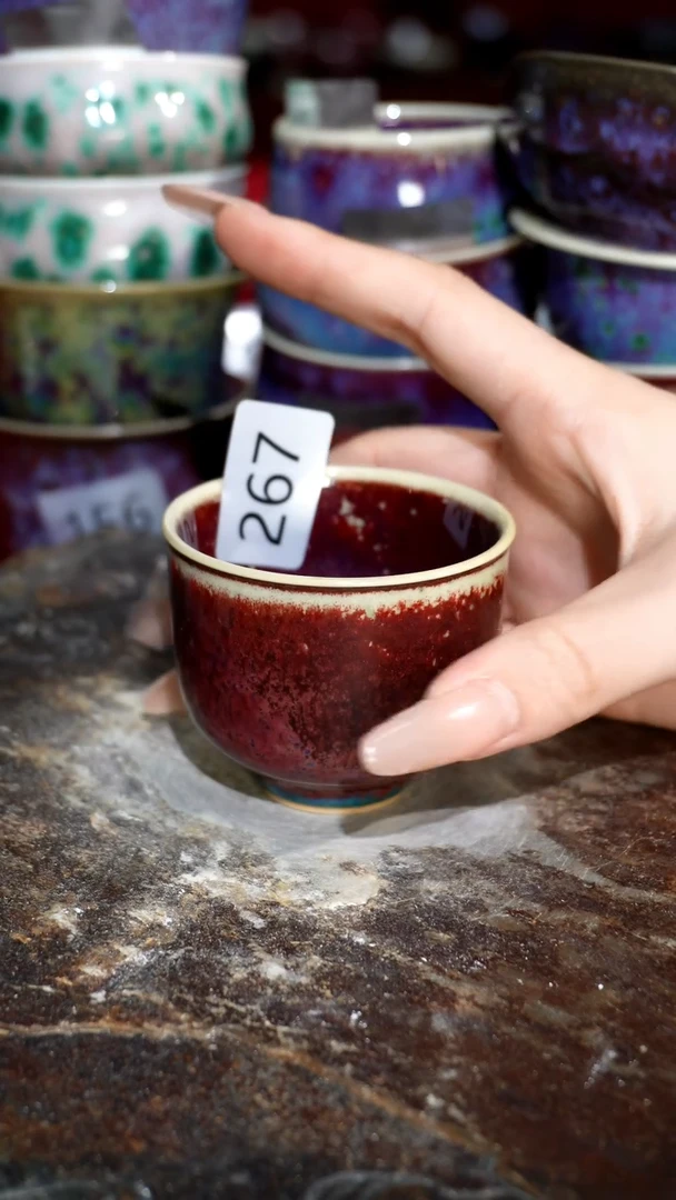 摆件精品窑变钧瓷茶器