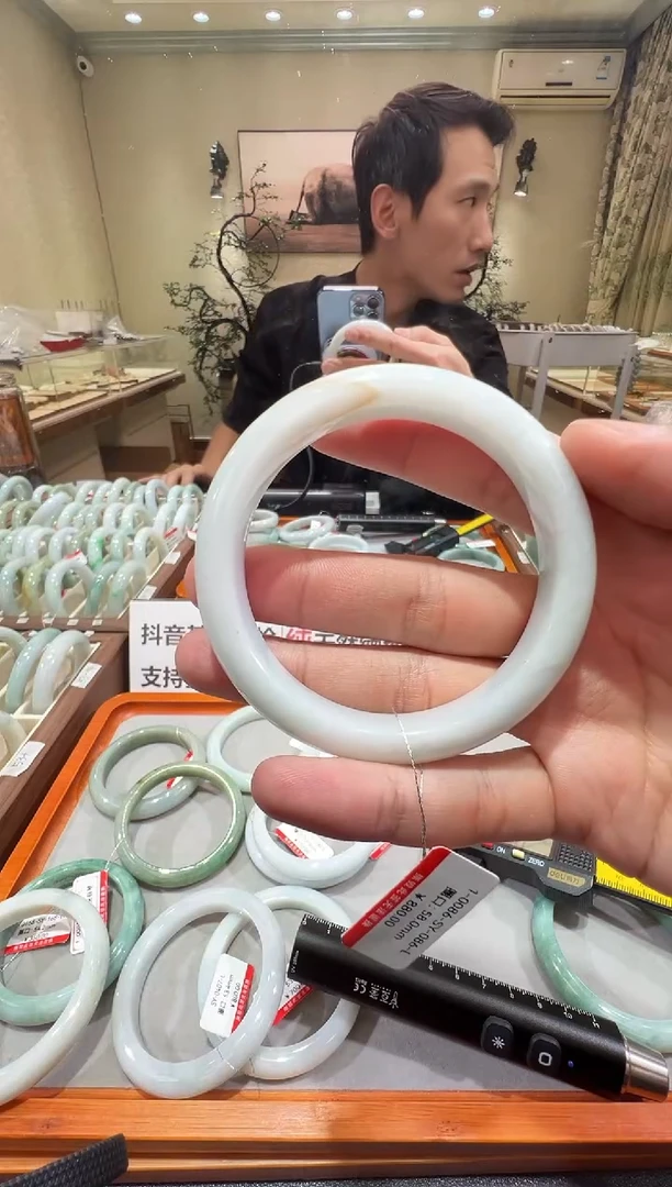 纯天然缅甸A货翡翠手镯58-59mm-86号-福利镯