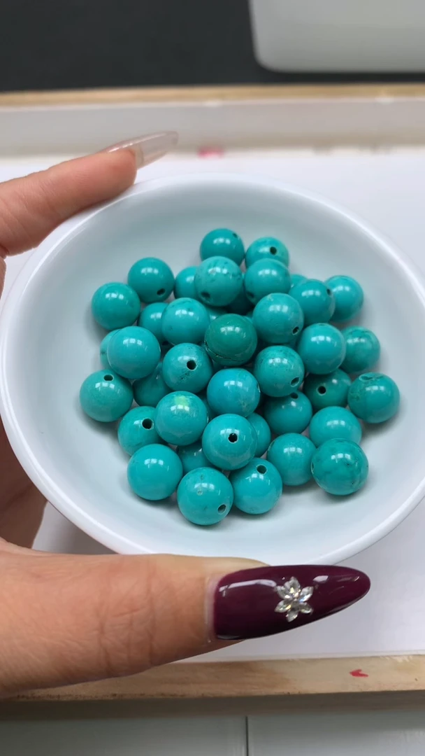 未镶嵌玛瑙手饰E628 高 瓷 绿10mm5个6.8元