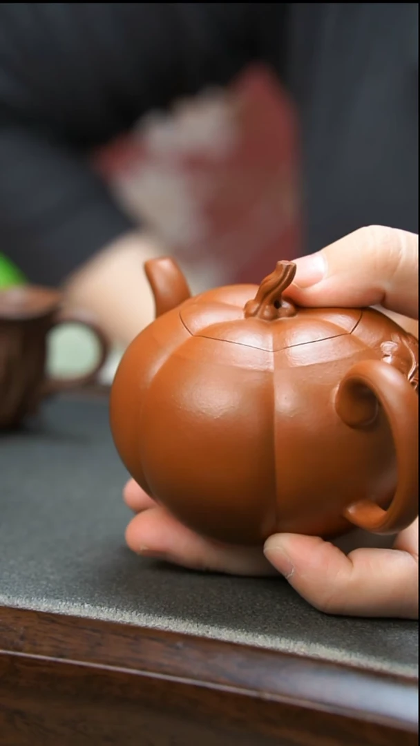 【闪购商品】紫砂茶壶朱泥南瓜壶微瑕
