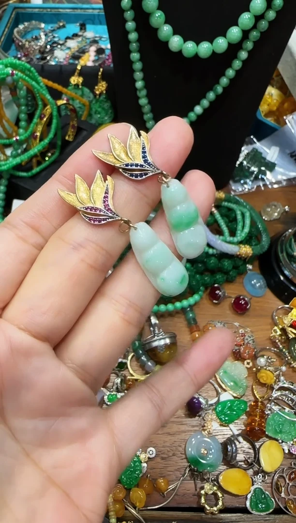 无非金属豆豆耳钉