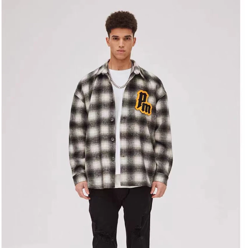 格子衬衫外套   多款气质休闲时尚轻奢优雅长袖宽松