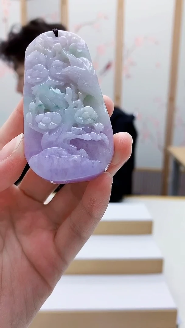 未镶嵌定制翡翠5140lr-毛货挂件7