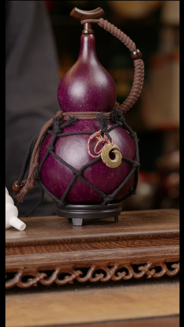 143号精品天然大漆酒葫芦一物一拍~