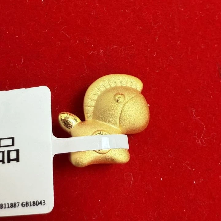 【莹莹专享】足金999投资金 超绝小马ZP   0.94纳金添福