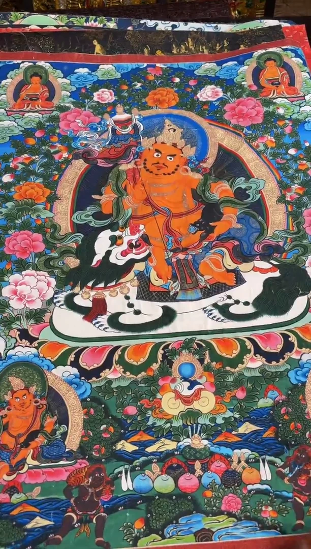 装裱画精品手绘唐卡链接--A