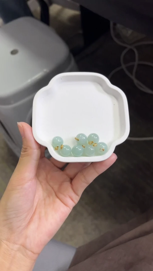 颈饰18K金镶嵌翡翠Z42/多样性发一件/配绳子