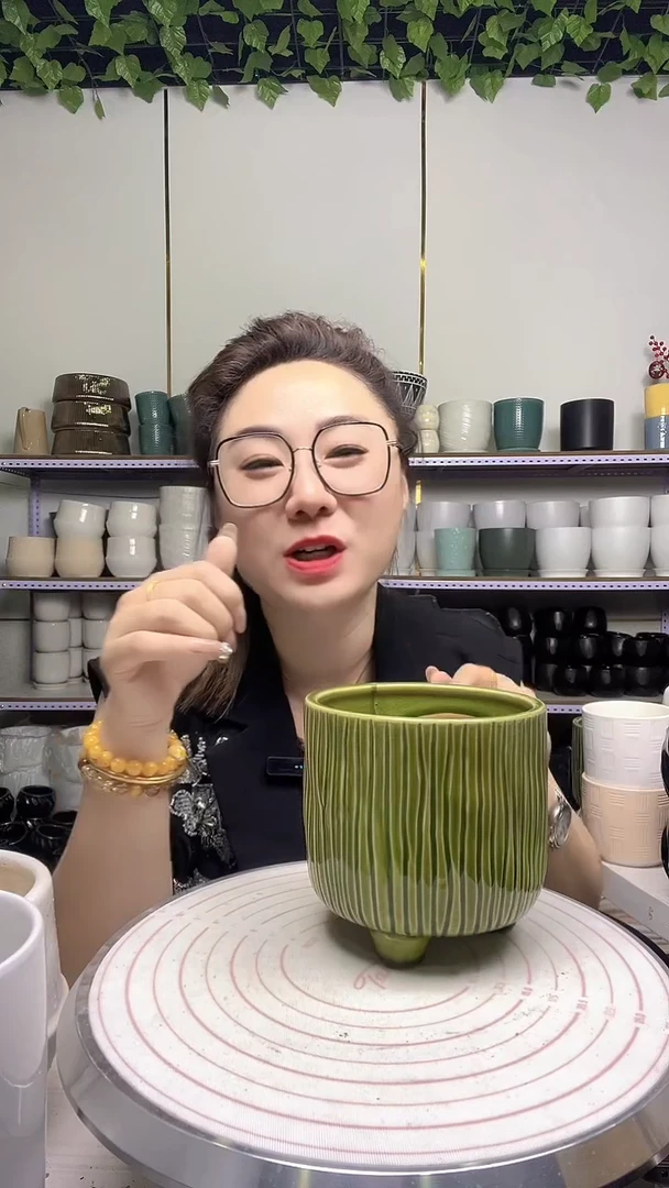 陶瓷花盆默认打孔宽高13-13