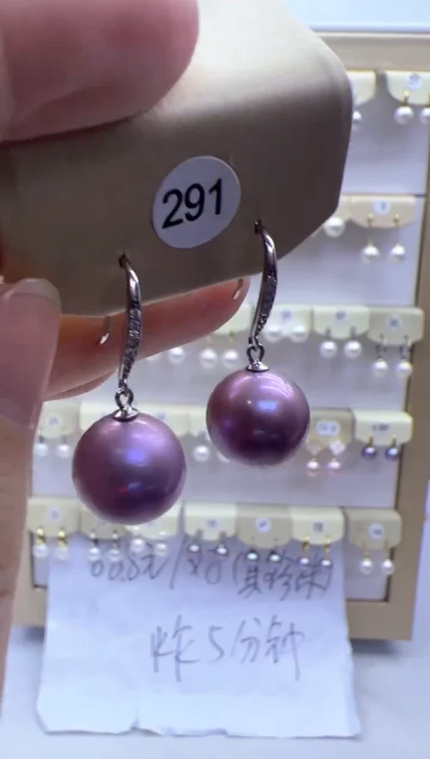 【闪购商品】淡水珍珠耳饰银S925镶嵌291