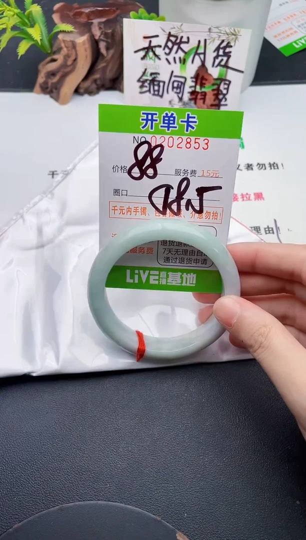未镶嵌手镯翡翠53天然翡翠A货
