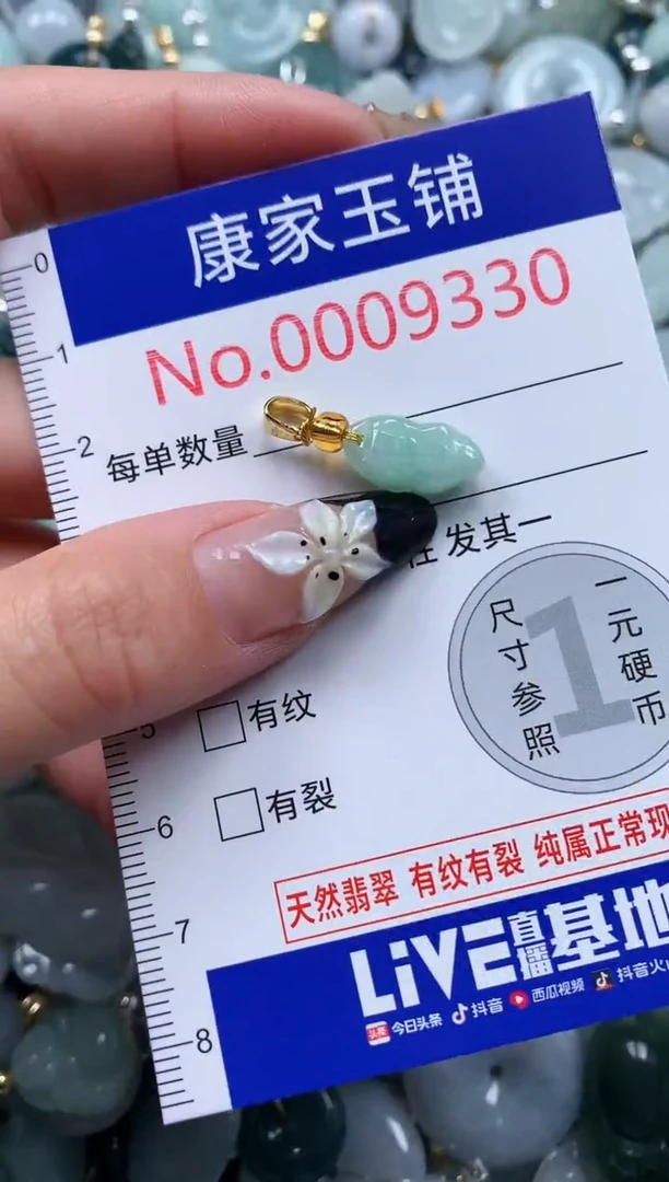 翡翠未镶嵌颈饰9330