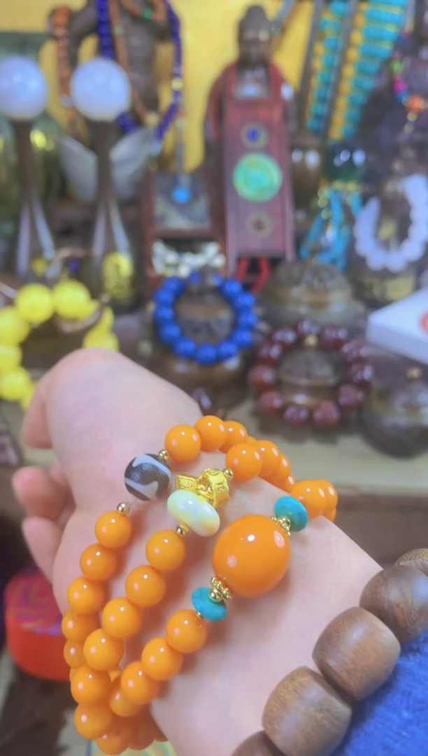 【闪购商品】琥珀颈饰未镶嵌猪妹精品专属链接