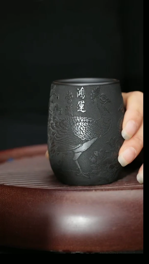 茶杯紫砂紫砂主人杯福利放漏