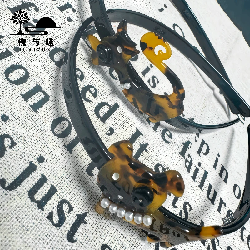 槐与曦|新款醋酸发箍极简窄边防滑定位齿高品质减龄可爱