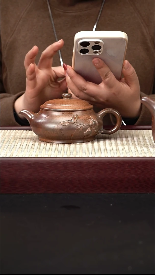 茶壶紫砂天星泥  柴烧 明炉