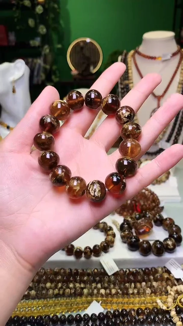 【闪购商品】琥珀裸石未镶嵌抚顺琥珀15＋花蜡