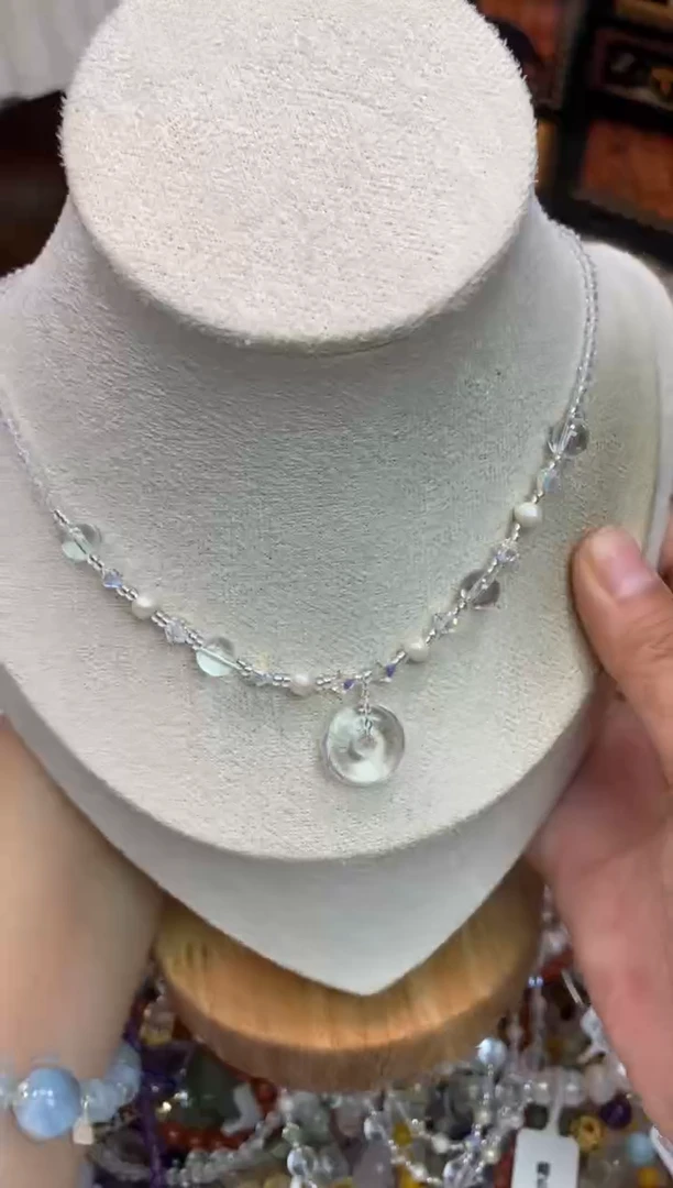 银S925镶嵌颈饰水晶156