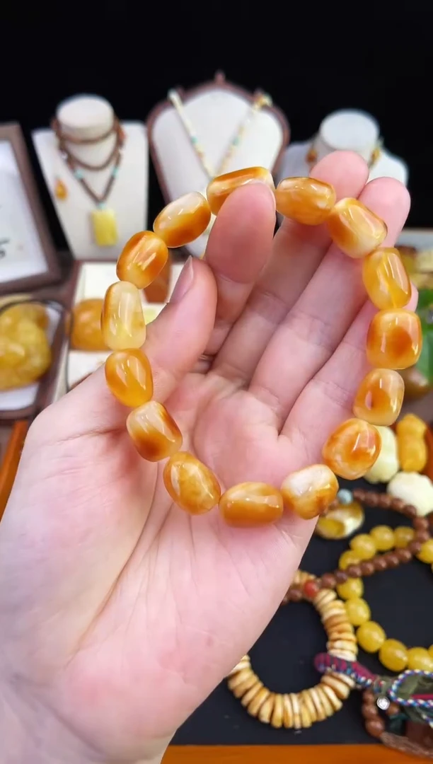 琥珀未镶嵌珠宝奇石柒月