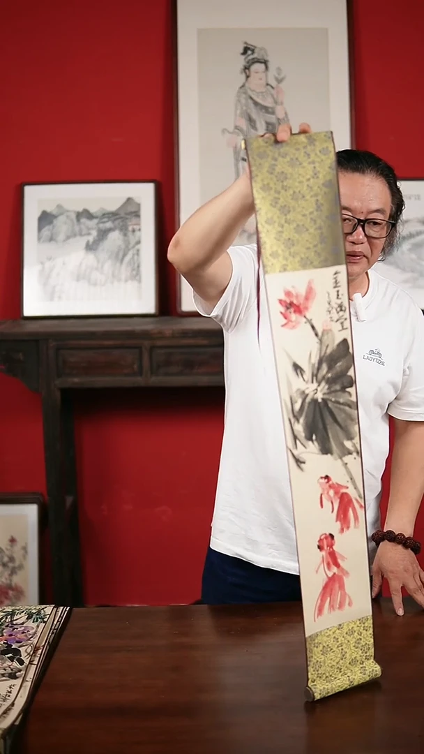 国画手绘手写-15*90卷轴