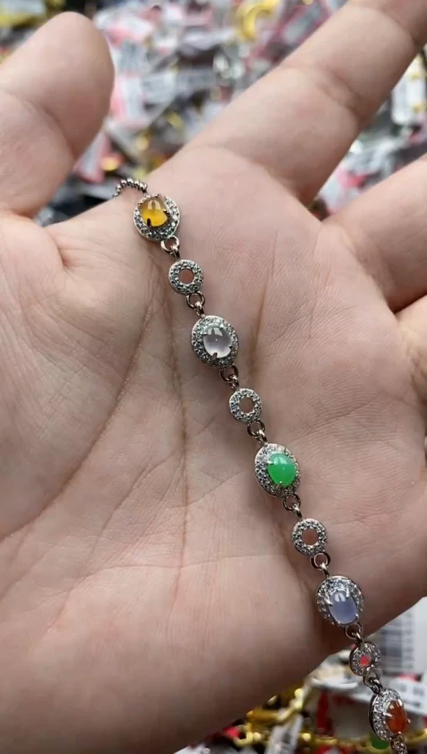 【闪购商品】翡翠戒指银S925镶嵌4444---4