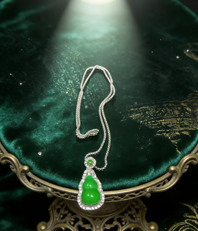 精品时尚绿葫芦毛衣链-NN