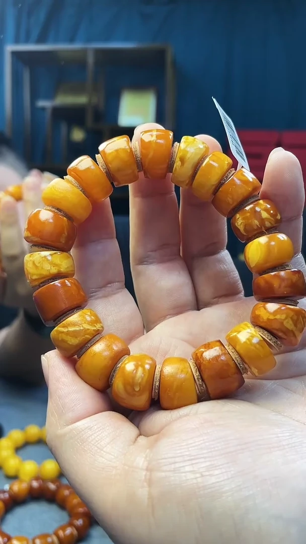 手串琥珀未镶嵌蜜蜡老型手串