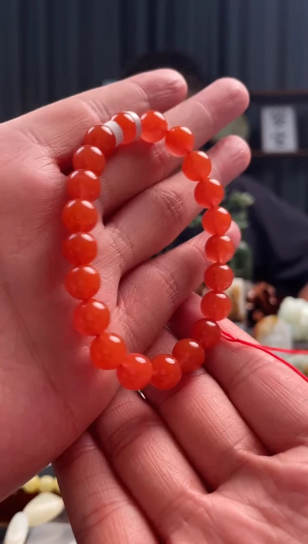 南红玛瑙未镶嵌吊坠(不含链)手串卡9