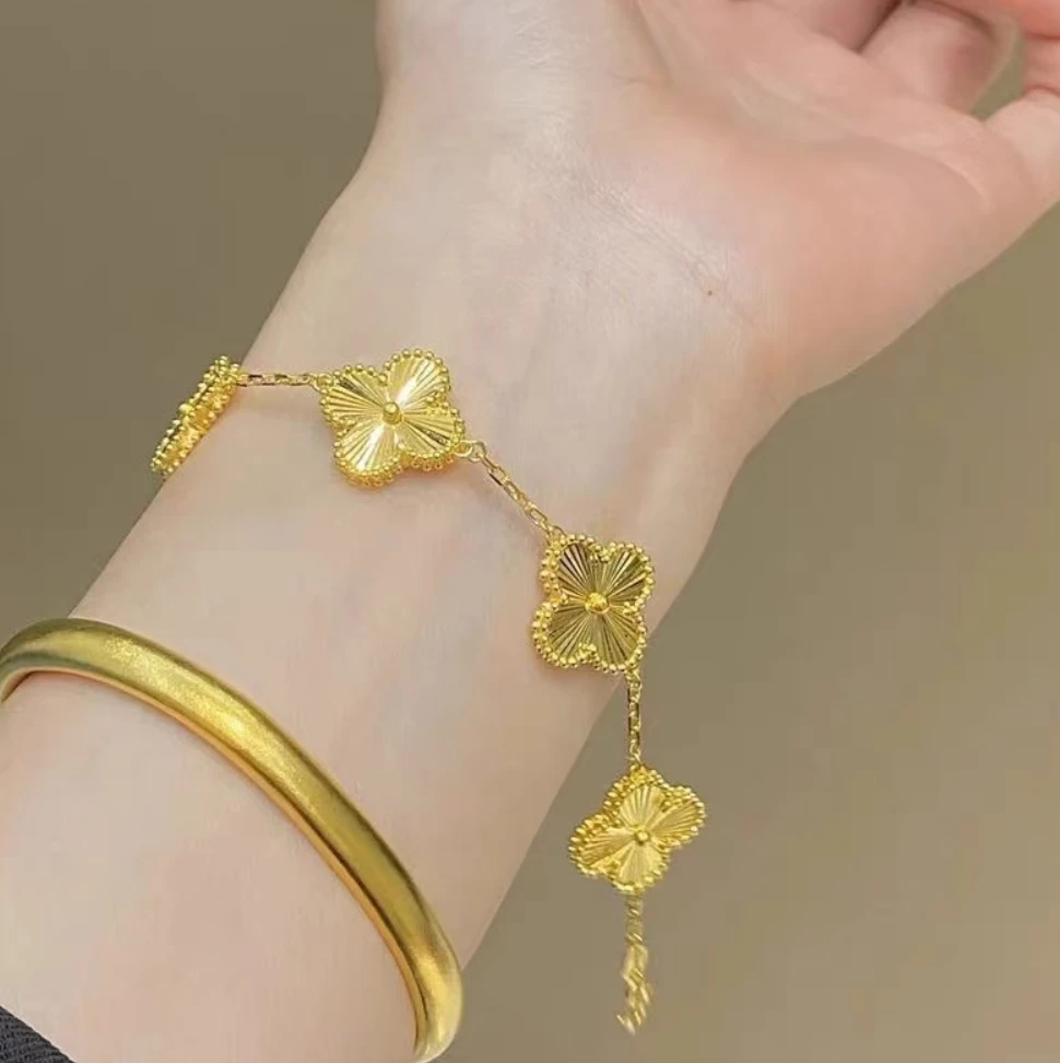 手链 高定精工四叶草手链