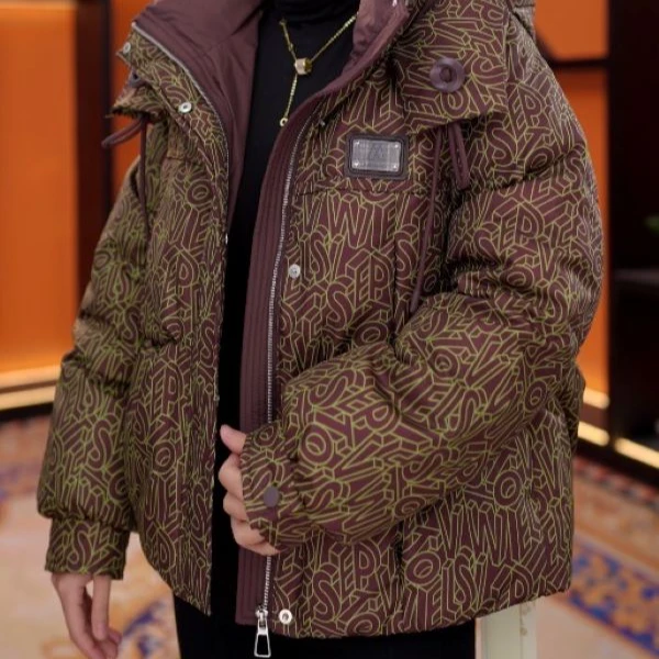 【杭州高定正品】羽绒服2025冬新款时尚巴黎刺绣保暖外套-YRF5525