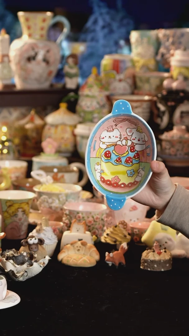 其他陶景德镇釉下彩手绘设计师款陶瓷