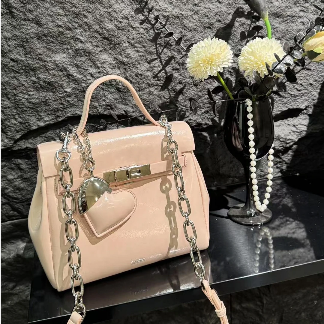 芝麻集】SD-5370-春日半桃RAIN.CUN简约百搭腋下斜跨轻奢女包