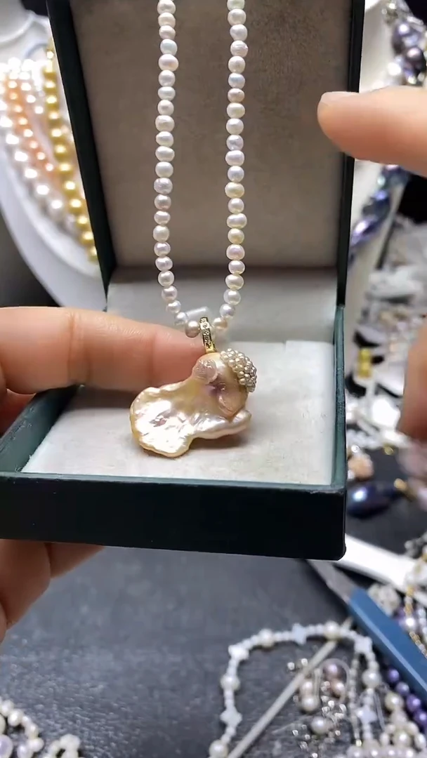 颈饰未镶嵌淡水珍珠多人