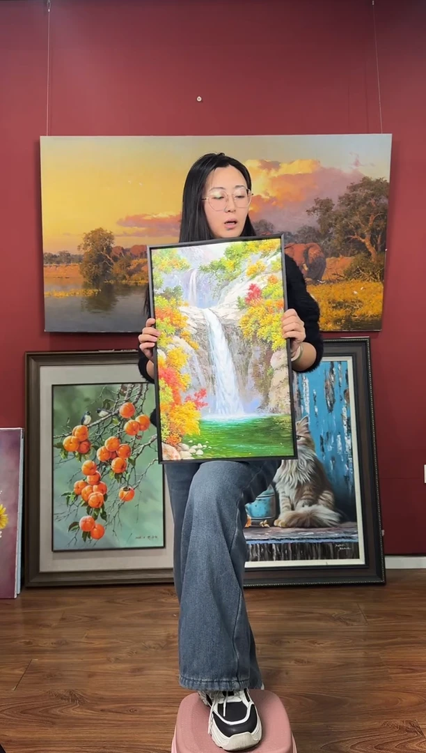 油画【3号】约53*35cm丨朝鲜原创纯手绘孤品油画丨顺丰包邮