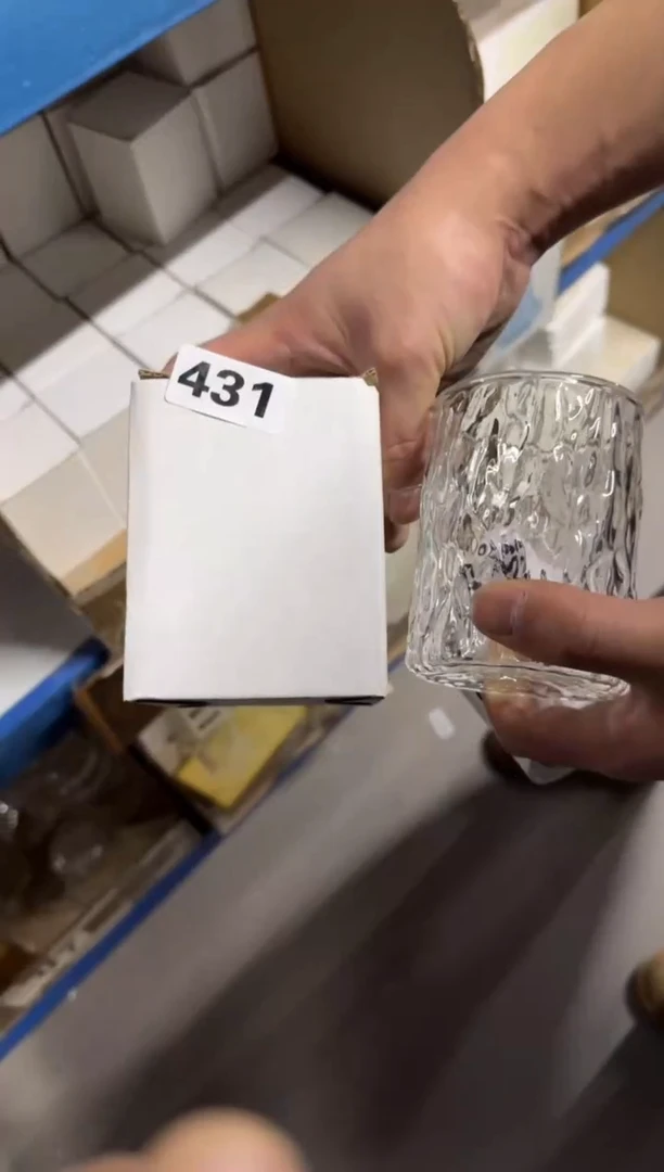 【431 】 竖纹玻璃杯6个装