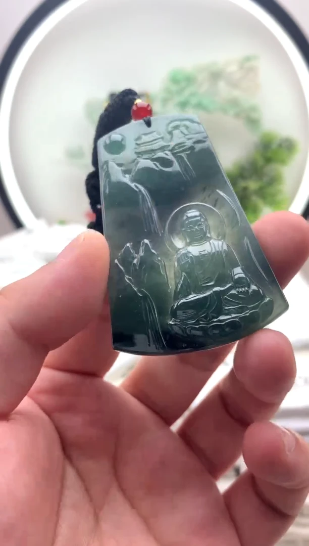 颈饰未镶嵌翡翠阿弥陀佛