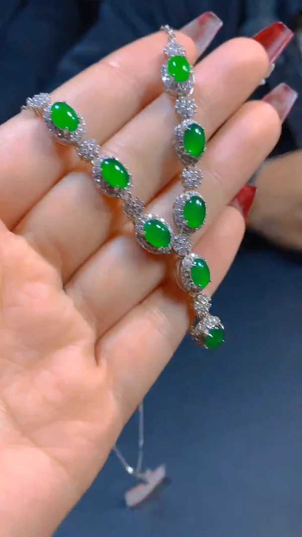 【闪购商品】翡翠套链未镶嵌0582035675多样性发一