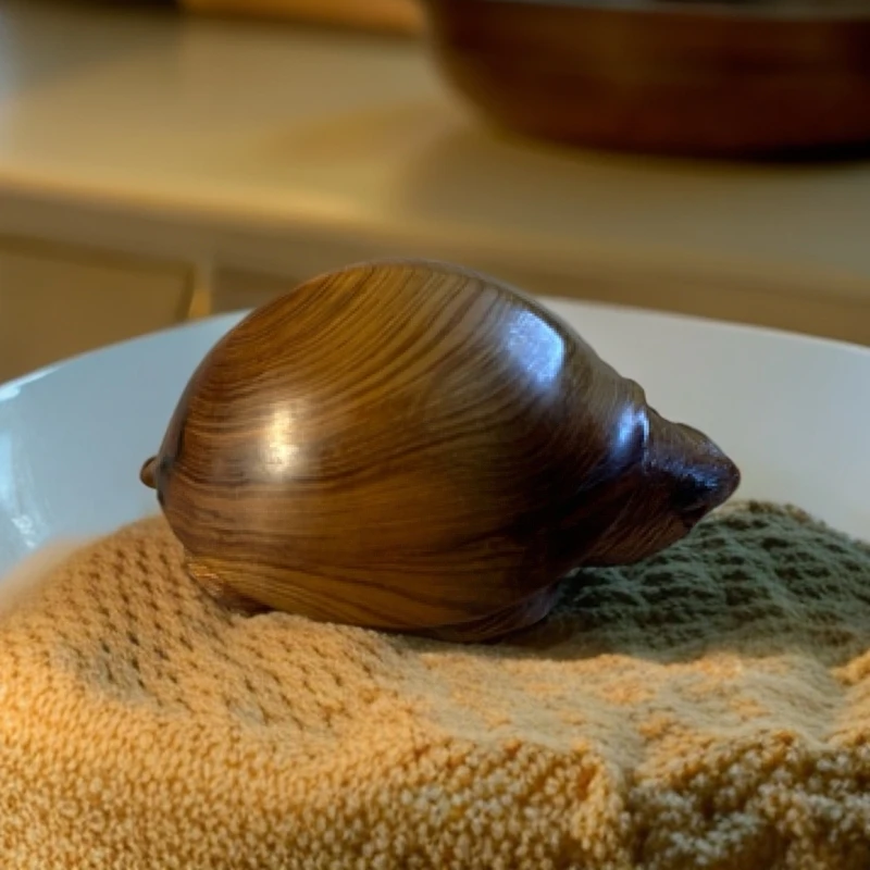 北太行崖柏黑油陈化料手工雕刻手把龟